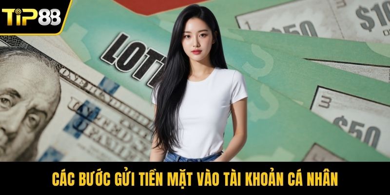 Các bước gửi tiền mặt vào tài khoản cá nhân